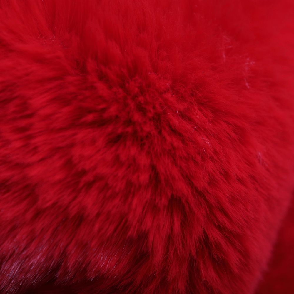 Flaming red fur | Timeless Collection - Luxury synthetic fur rugs for dogs and cats